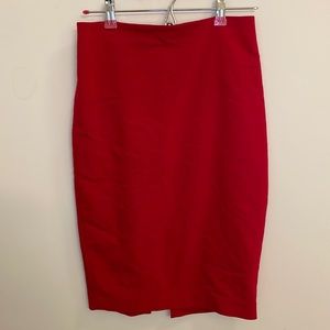 Red Express Pencil Skirt (Size 4)